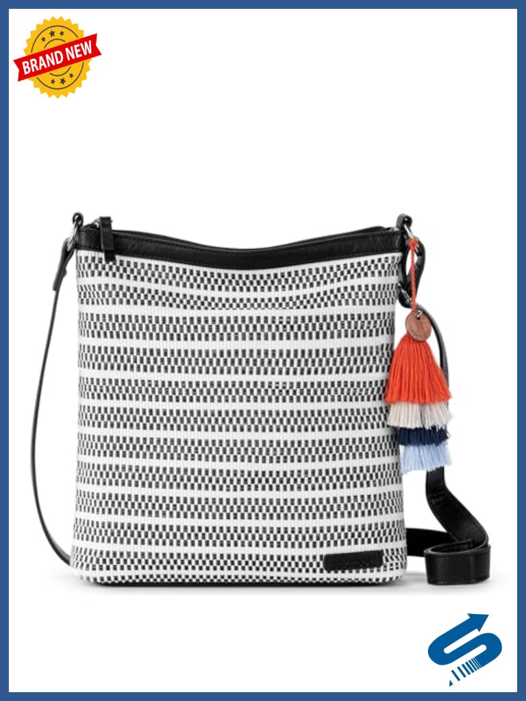 Sakroots Crossbody Purse - Eco-Twill Recycled Material Adjustable Strap Travel